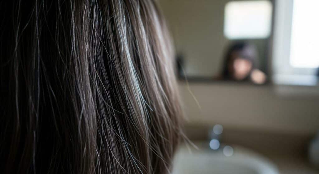 cheveux gris
